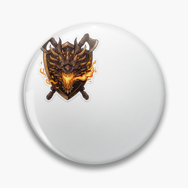Item preview, Fire Dragon Shield Sticker | Fantasy Warrior Dragon Vinyl Decal designed and sold by RevieusaR.