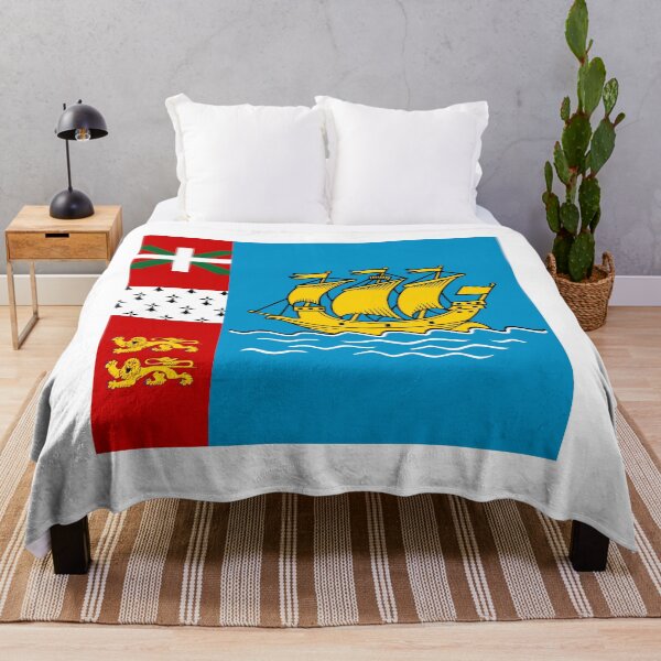 Item preview, Saint Pierre and Miquelon Flag Design designed and sold by NTGUILTY.