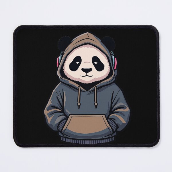 Item preview, Calm Hoodie Panda – Relaxed Minimal Streetwear Cartoon designed and sold by ColorSplash123.