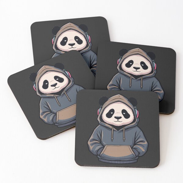 Item preview, Calm Hoodie Panda – Relaxed Minimal Streetwear Cartoon designed and sold by ColorSplash123.