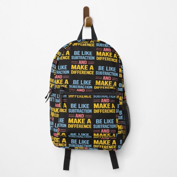 Item preview, Be Like Subtraction Make a Difference | Motivational Math Quote | Teacher Gift Typography Design designed and sold by sssweetness.