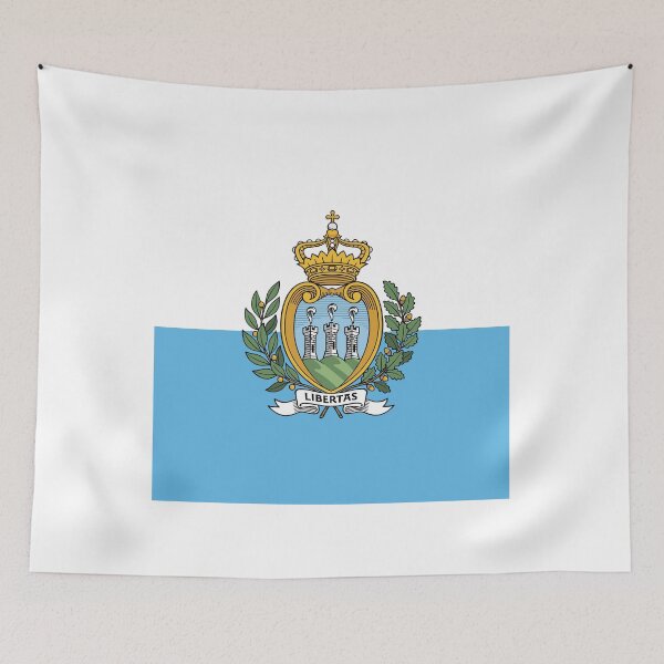 Item preview, San Marino National Flag Clean Design designed and sold by NTGUILTY.