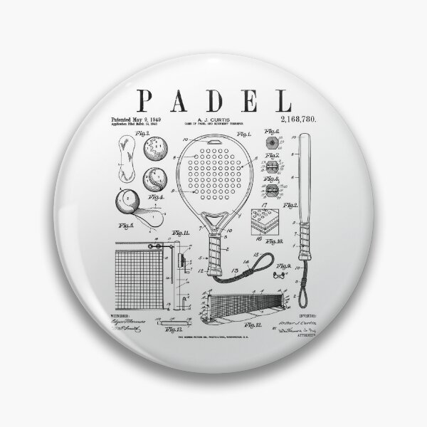 Item preview, Padel Tennis Player Funny Vintage Patent Sport Players designed and sold by GrandeDuc.