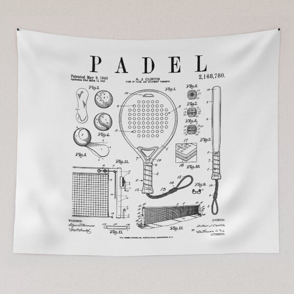 Item preview, Padel Tennis Player Funny Vintage Patent Sport Players designed and sold by GrandeDuc.