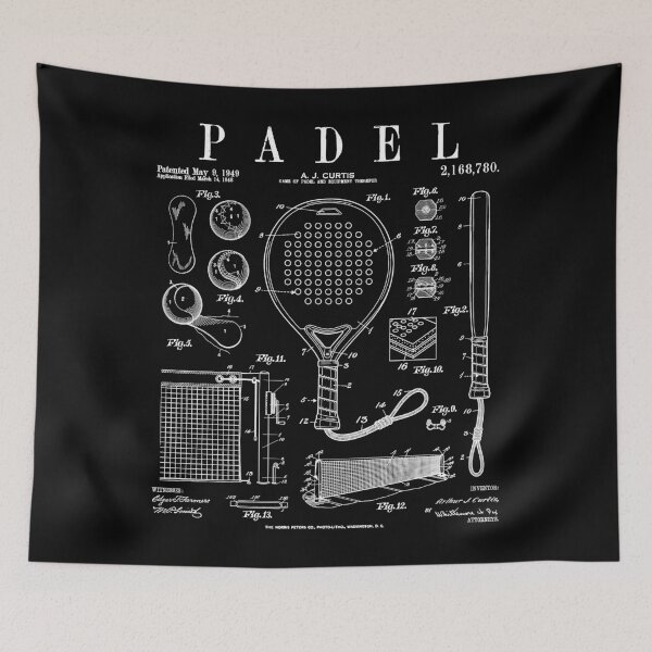 Item preview, Padel Tennis Player Funny Vintage Patent Sport Players designed and sold by GrandeDuc.