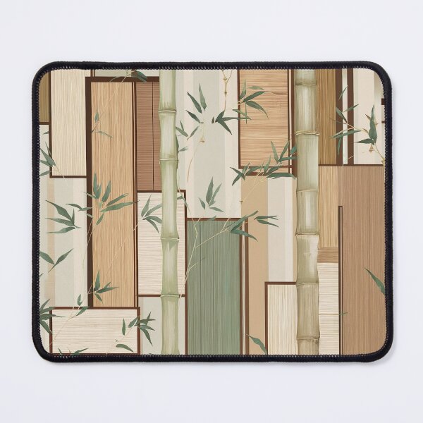 Item preview, Japandi Seamless Pattern – Minimalist Japanese Bamboo Neutral Design designed and sold by Tamas Das.