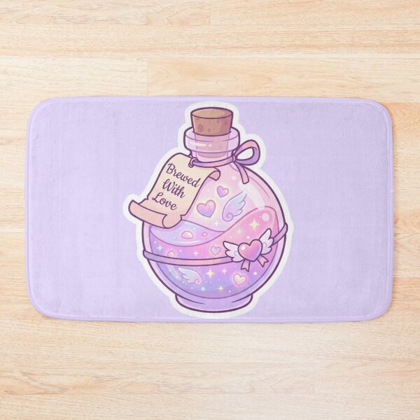 Item preview, Brewed With Love Cute Magic Potion – Pastel Witchcore Aesthetic Love Bottle Sticker designed and sold by MuseAI.