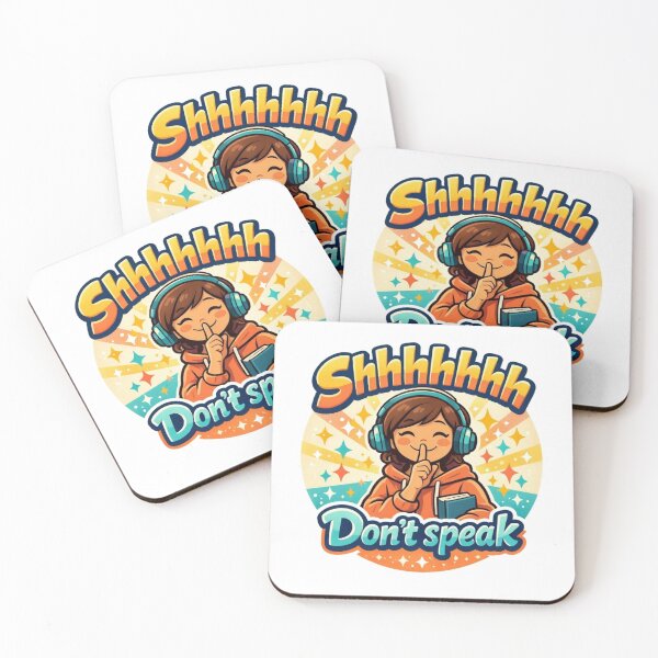 Item preview, Shhhh Don’t Speak Funny Introvert Sticker designed and sold by octozap.