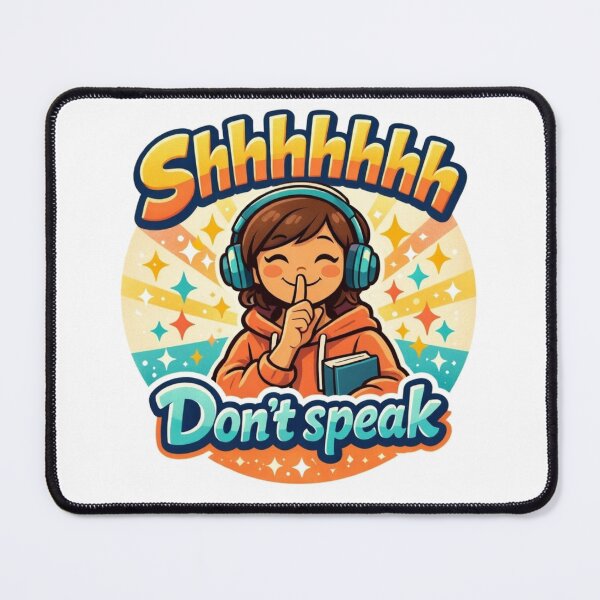 Item preview, Shhhh Don’t Speak Funny Introvert Sticker designed and sold by octozap.