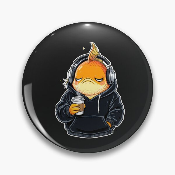 Item preview, Goldfish Coffee Lover – Sleepy Hoodie Cartoon designed and sold by ColorSplash123.