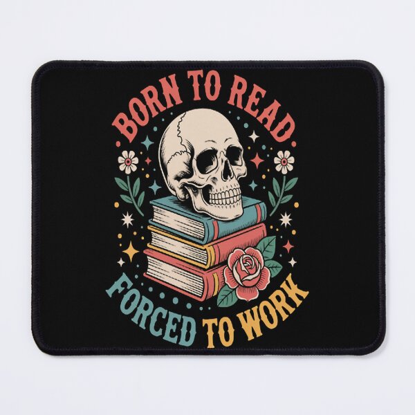 Item preview, Born To Read Forced To Work Reading Book Lover designed and sold by TheRetroStyle.
