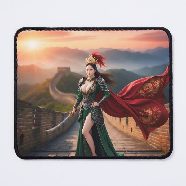 Item preview, Dragon Empress of the Great Wall designed and sold by SunsetAngelsAI.