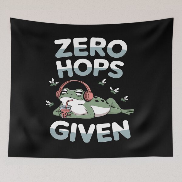 Item preview, grumpy frog - antisocial animal - zero hops given - lazy mood - funny introvert frog - frog bard - druid frog - rogue frog - fantasy parody - coffee frog - frog at work - relatable frog designed and sold by JansenGS.