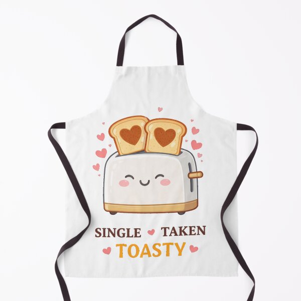 Item preview, Single Taken Toasty – Funny Galentine's Day Toast Pun designed and sold by PunchDrop.