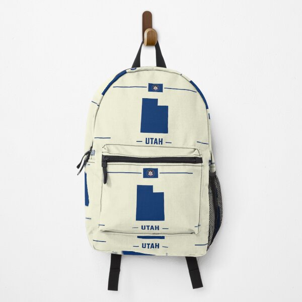 Item preview, Utah State Map - Vintage Blue Minimalist Silhouette designed and sold by mashmosh.