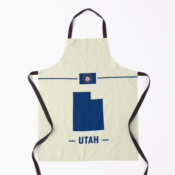 Item preview, Utah State Map - Vintage Blue Minimalist Silhouette designed and sold by mashmosh.