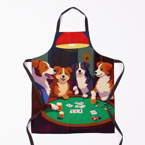 Item preview, Dogs Playing Cards Dog in Poker Game Cute Dog Gambling Dog Winning At Cards Poker Game designed and sold by bestggraphico.