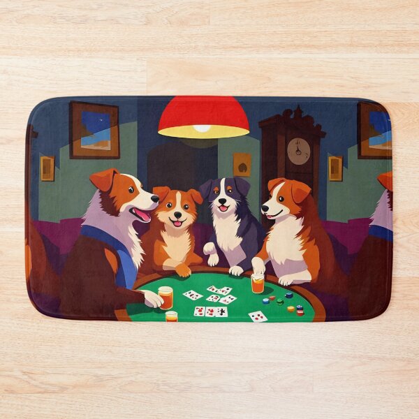 Item preview, Dogs Playing Cards Dog in Poker Game Cute Dog Gambling Dog Winning At Cards Poker Game designed and sold by bestggraphico.