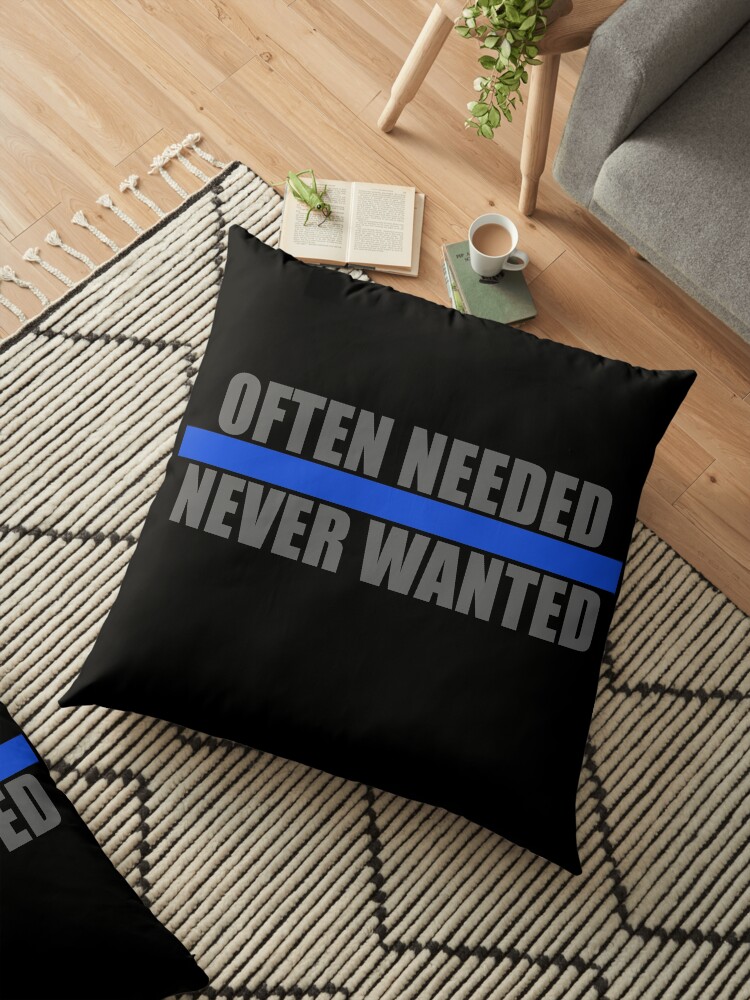 Support Law Enforcement Thin Blue Line Premium Pillow 