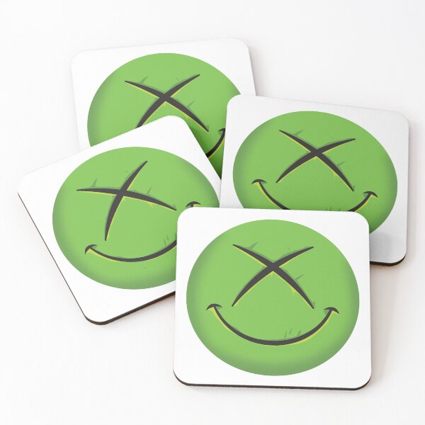 Item preview, Edgy Neon Green X-Eye Smiley Face - Grunge Streetwear Art designed and sold by homybear.