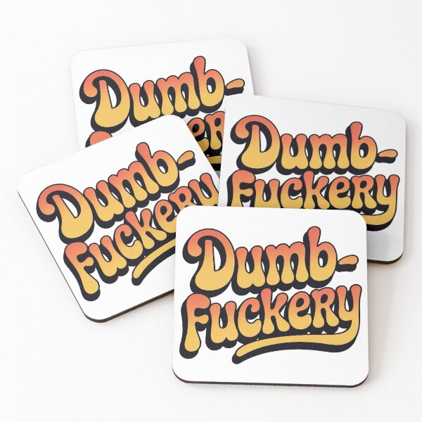 Item preview, DUMB FUCKERY – Retro Orange Bubble Typography Funny Quote designed and sold by Dospart.