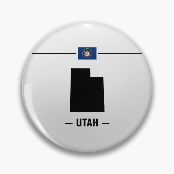Item preview, Utah State Pride - Minimalist Map & Flag Design designed and sold by mashmosh.