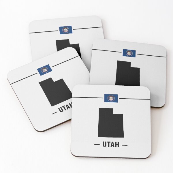 Item preview, Utah State Pride - Minimalist Map & Flag Design designed and sold by mashmosh.