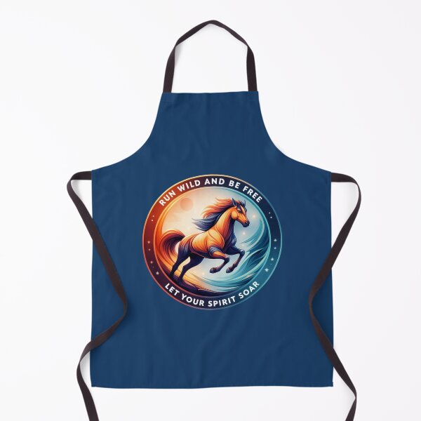 Item preview, Running Horse Circle Art with Quote – Run Wild Be Free  designed and sold by Sonia dutta_art.