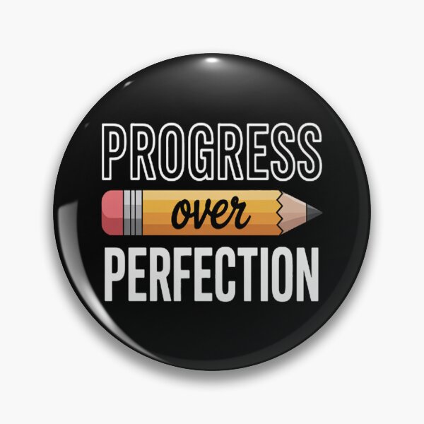 Item preview, Motivational Progress Over Perfection back to School Teacher designed and sold by NicolaMail.