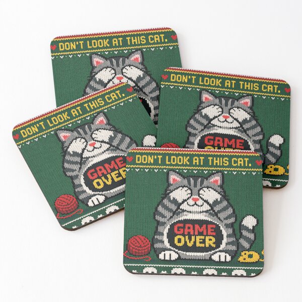 Item preview, Cat Game, funny knitted picture designed and sold by Mauswohn.