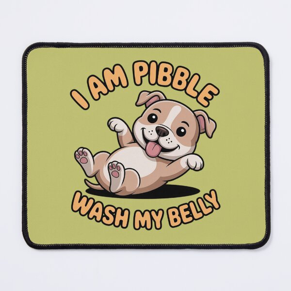 Item preview, I Am Pibble Wash My Belly – Cute Pitbull Dog Funny T-Shirt designed and sold by Tomasz Siennicki.