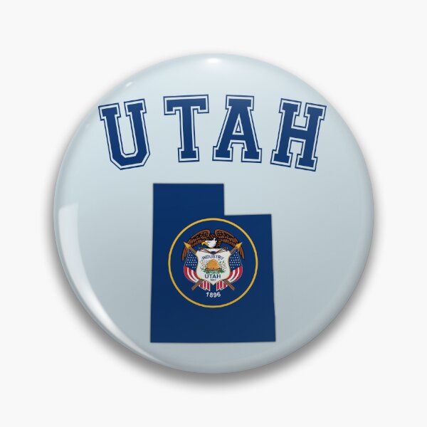 Item preview, Utah State Flag & Outline - Vintage Collegiate Style designed and sold by mashmosh.
