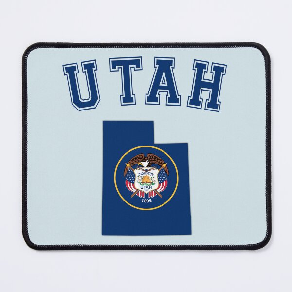 Item preview, Utah State Flag & Outline - Vintage Collegiate Style designed and sold by mashmosh.