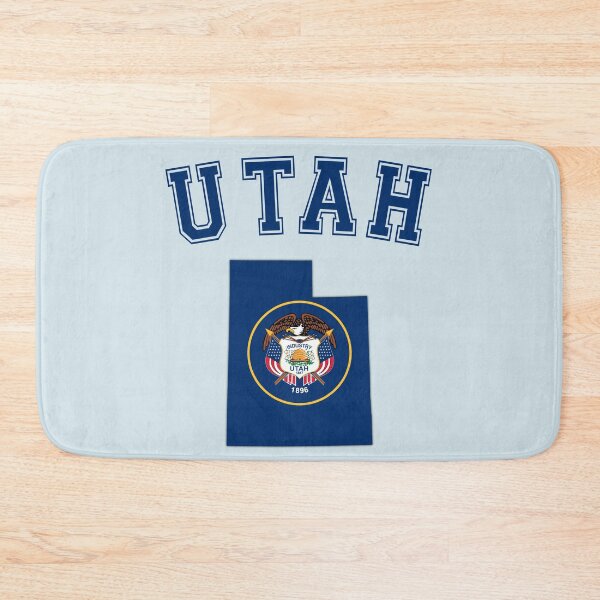 Item preview, Utah State Flag & Outline - Vintage Collegiate Style designed and sold by mashmosh.