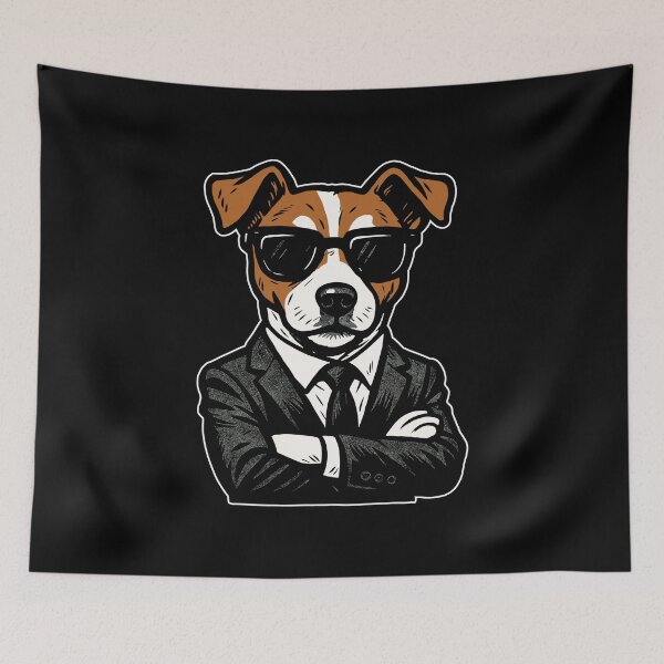 Item preview, Jack Russell Terrier suit, sunglasses, gift designed and sold by Pineapple-Tree.
