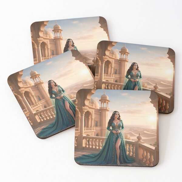 Item preview, Teal Empress of the Arabian Night designed and sold by SunsetAngelsAI.