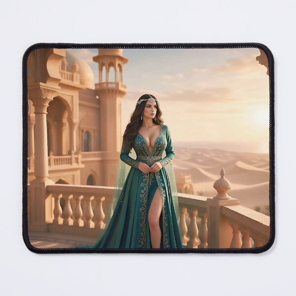 Item preview, Teal Empress of the Arabian Night designed and sold by SunsetAngelsAI.