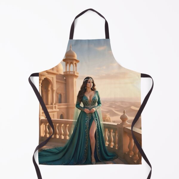 Item preview, Teal Empress of the Arabian Night designed and sold by SunsetAngelsAI.