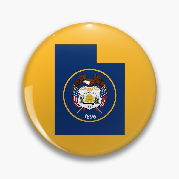 Item preview, Utah State Map Silhouette - Vintage Flag Heritage Edition designed and sold by mashmosh.