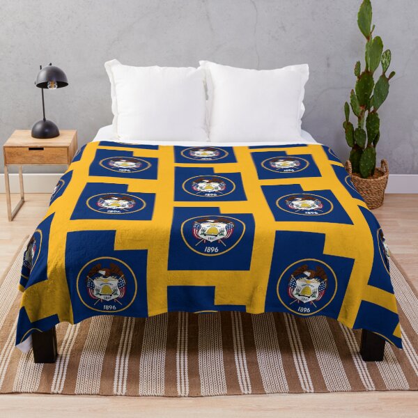 Item preview, Utah State Map Silhouette - Vintage Flag Heritage Edition designed and sold by mashmosh.