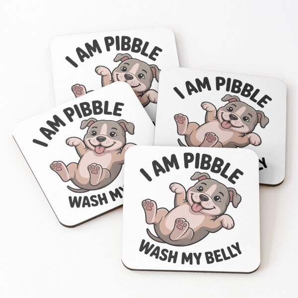 Item preview, I Am Pibble Wash My Belly – Cute Pitbull Dog designed and sold by Tomasz  Siennicki.