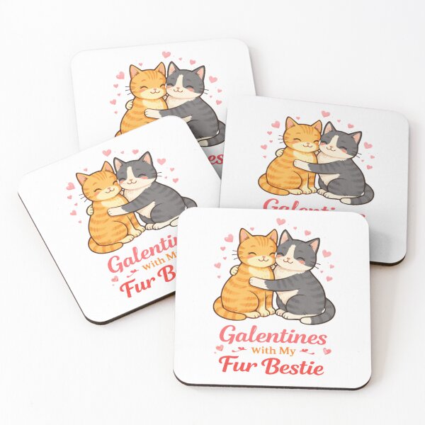 Item preview, Galentines with My Fur Bestie – Cute Cat Friendship designed and sold by PunchDrop.