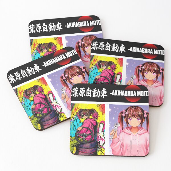 Item preview, Akihabara Motors JDM Sticker Sheet: Drift & Mechanic Anime Girls (3-in-1 Pack) designed and sold by AKIHABARAMOTORS.