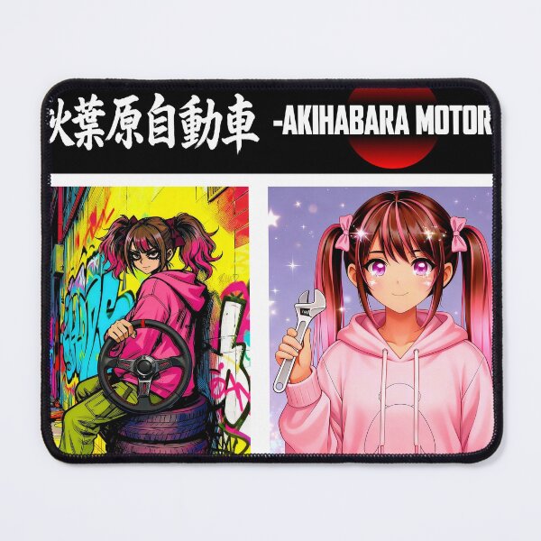 Item preview, Akihabara Motors JDM Sticker Sheet: Drift & Mechanic Anime Girls (3-in-1 Pack) designed and sold by AKIHABARAMOTORS.