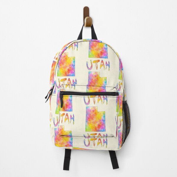 Item preview, Utah State Map - Vibrant Watercolor Splatter Art designed and sold by mashmosh.