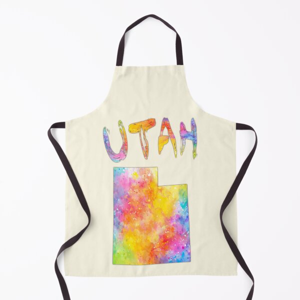 Item preview, Utah State Map - Vibrant Watercolor Splatter Art designed and sold by mashmosh.