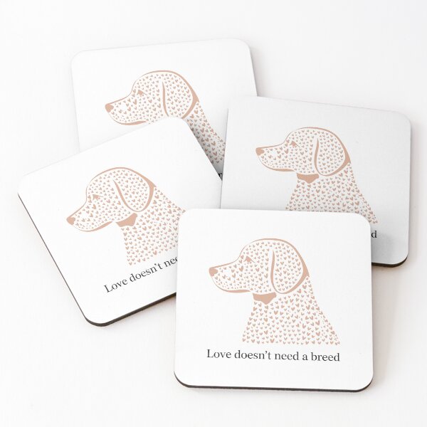 Item preview, Mixed Breed Dog Love Valentine Rescue Hearts designed and sold by MuniraWearify.