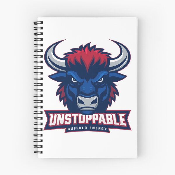 Item preview, Unstoppable Buffalo Energy Powerful Mascot Logo Design designed and sold by Graphic Therapist.