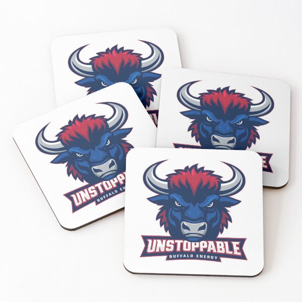 Item preview, Unstoppable Buffalo Energy Powerful Mascot Logo Design designed and sold by Graphic Therapist.