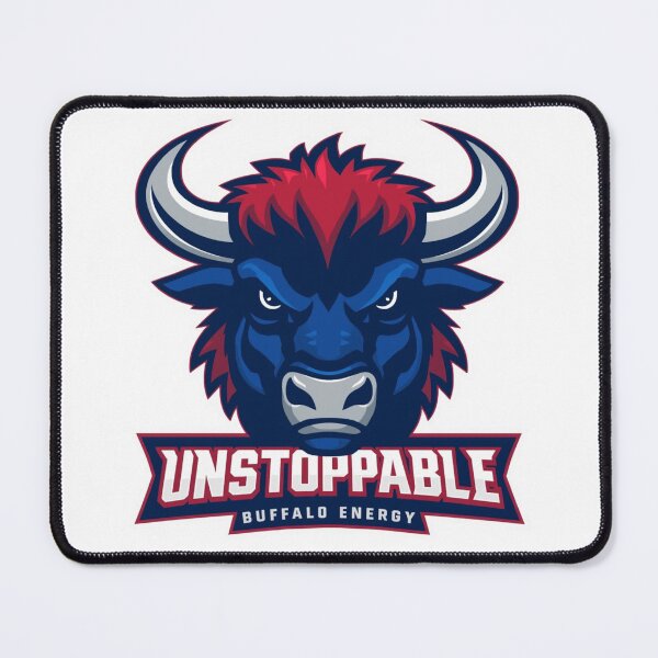 Item preview, Unstoppable Buffalo Energy Powerful Mascot Logo Design designed and sold by Graphic Therapist.